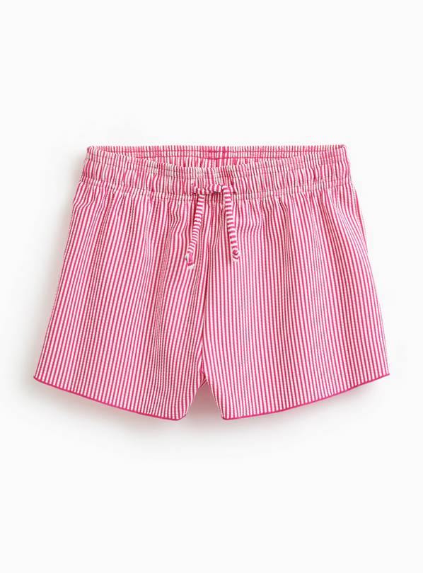 Pink Striped Seersucker Swim Shorts 3-4 Years
